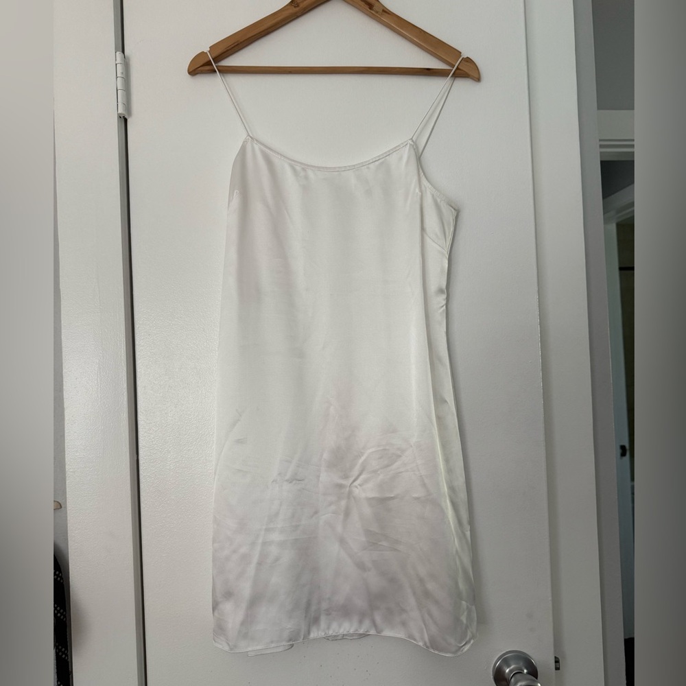 Mikhael Aghal White Slip Dress size 8